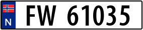 Truck License Plate
